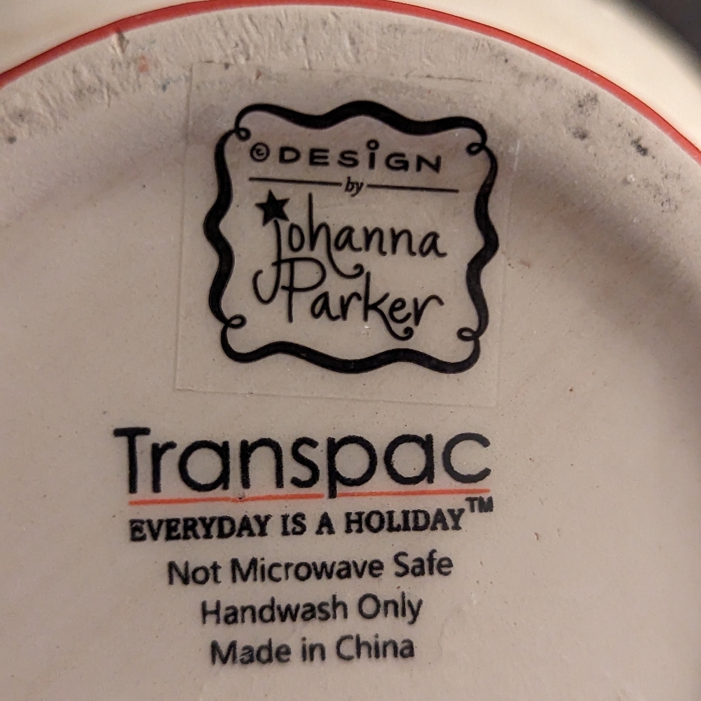 Johanna Parker Snowman Candy Dish Holiday Decor Winter Christmas - Picture 5 of 5